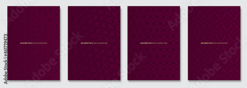 Vector abstract background, dark subtle creative wave patterns, geometric gradient texture. Deluxe Minimal pattern design. Modern Cover templates set.