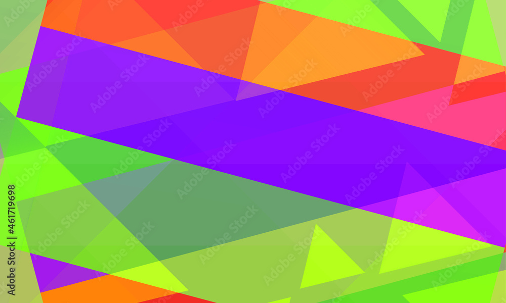 colorful triangles and squares geometric background