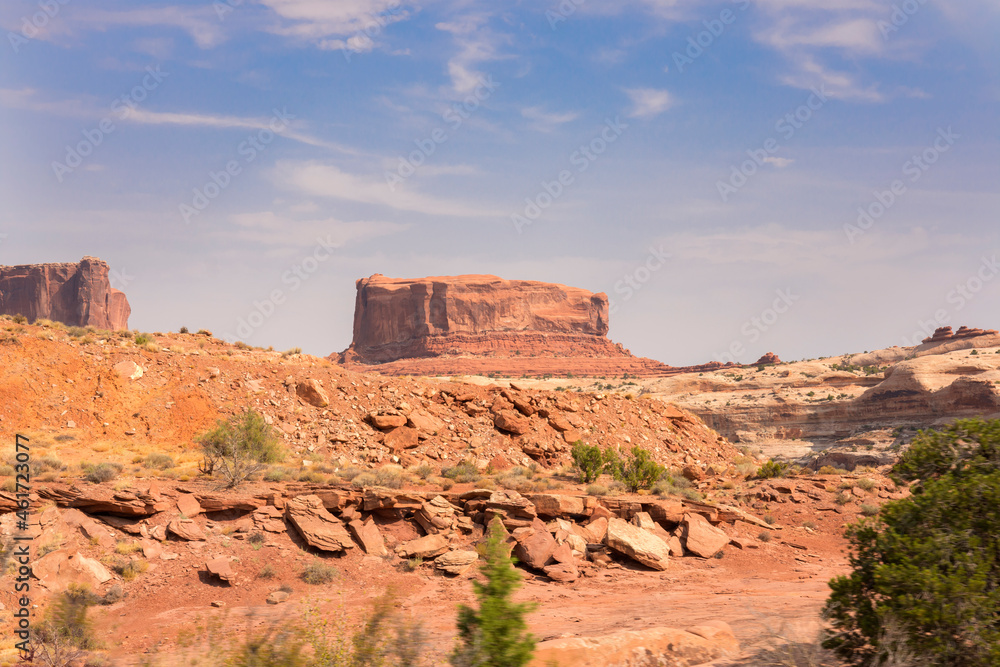 landscape in canyonlands National park in the united states of america