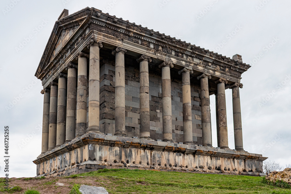 Historical and architectural complex of Garni (1st century AD) in Armenia. Greco-Roman architecture.