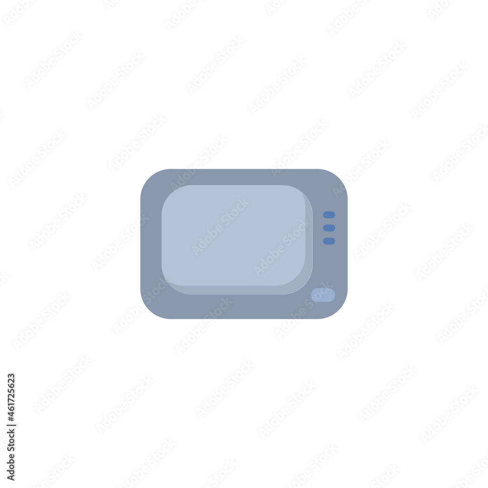 Tv flat icon. Tv clipart on white background. Tv flat icon. Tv clipart on white background.