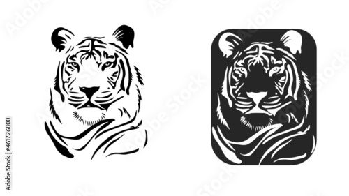 tiger head vector
