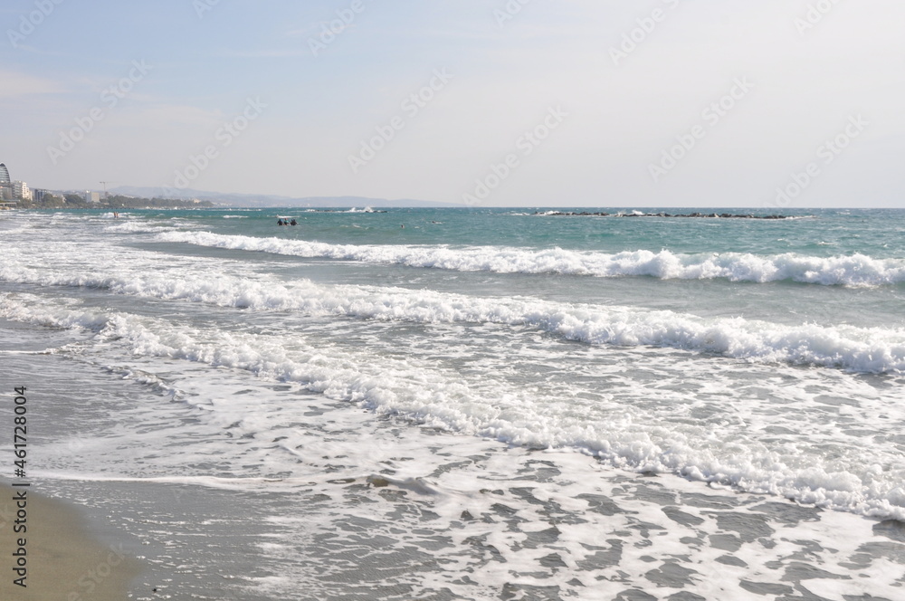 The beautiful Akti Olympion Beach Limassol in Cyprus
