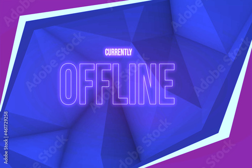 Obraz na płótnie Offline twitch screen