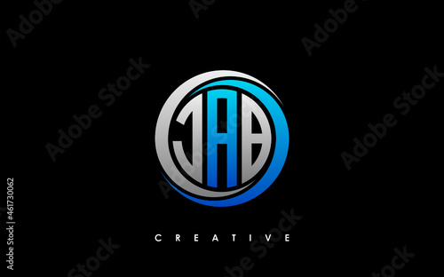 JAB Letter Initial Logo Design Template Vector Illustration