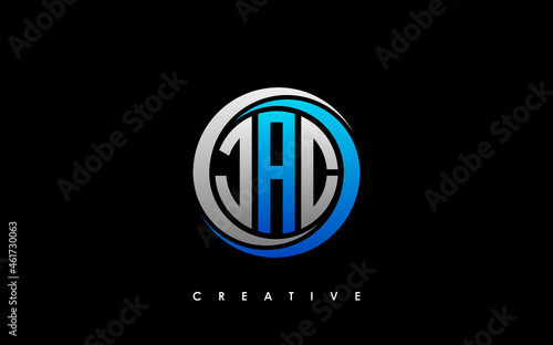 JAC Letter Initial Logo Design Template Vector Illustration photo