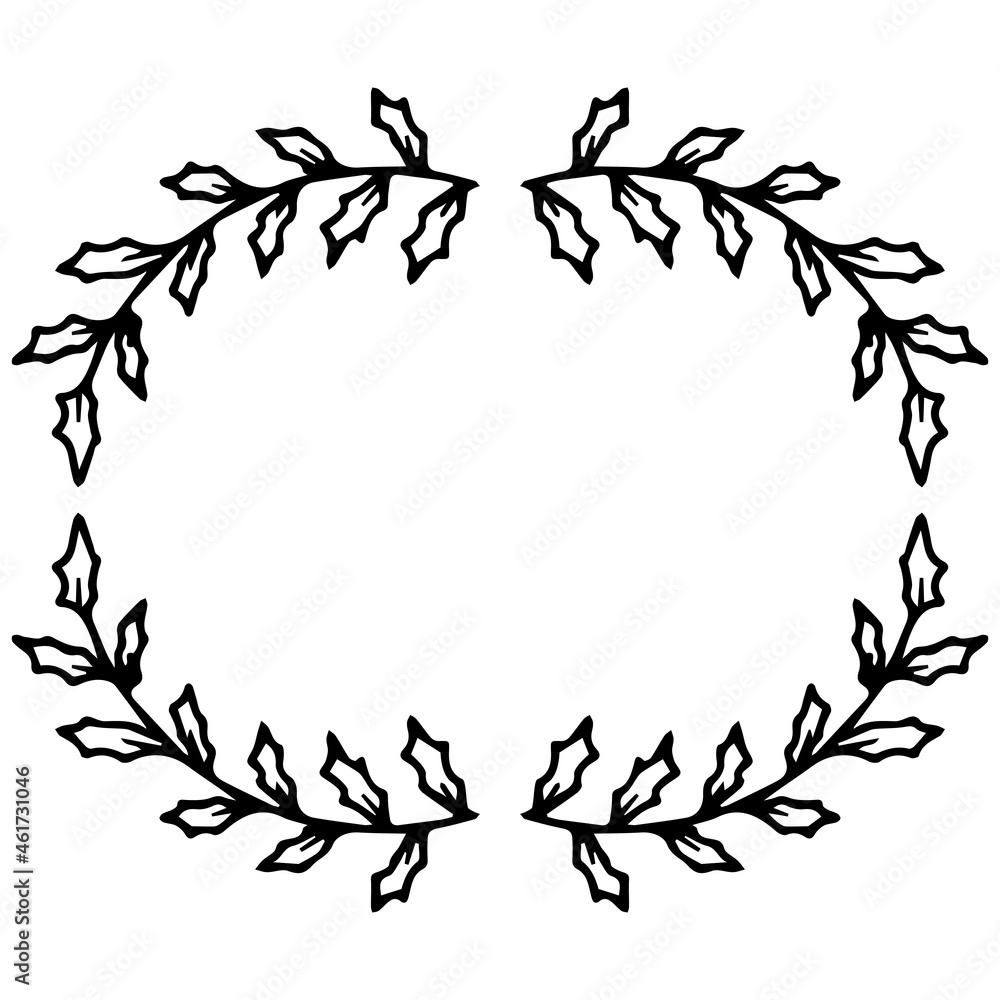 New Year's wreath frame of branches. Decoration for Christmas. New Year's wreath frame of branches. Decoration for Christmas.