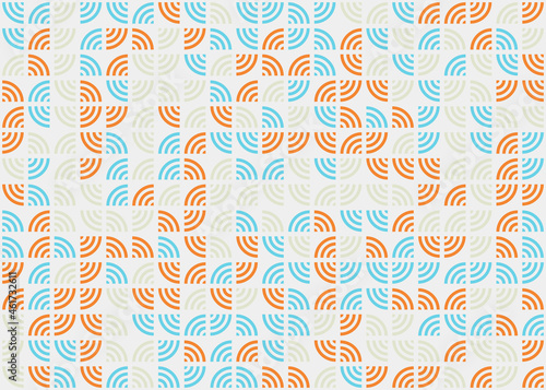 Abstract Geometric Pattern generative computational art illustration