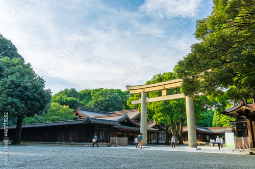 東京　明治神宮　客殿前の鳥居