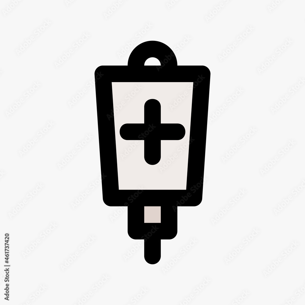 Serum icon vector illustration in filled line style about medical, use for website mobile app presentation Serum icon vector illustration in filled line style about medical, use for website mobile app presentation