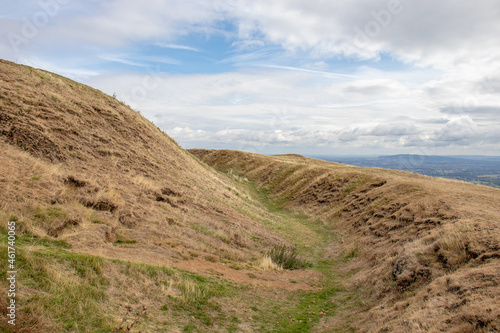 Malvern hills of England in the Autumn.