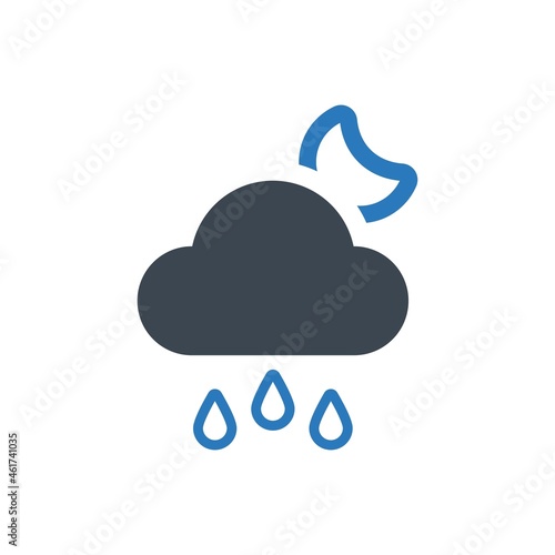 Cloud rainy icon