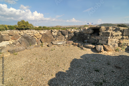 Su Nuraxi  - a nuragic archaeological site in Barumini, Sardinia, Italy.
