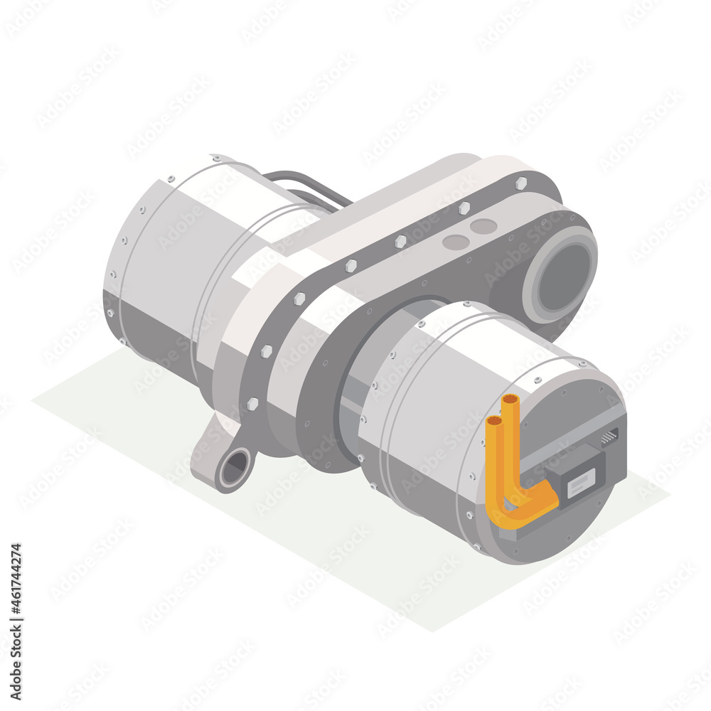 ev motor electric car motor engine isometric cartoon icons Stock  Illustration | Adobe Stock