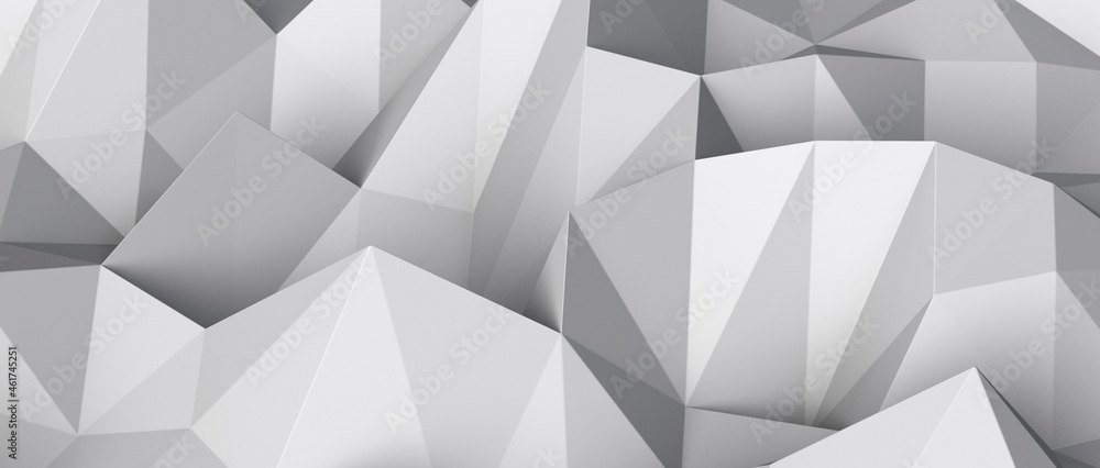 Abstract triangles background. Geometric white and gray pattern Abstract triangles background. Geometric white and gray pattern