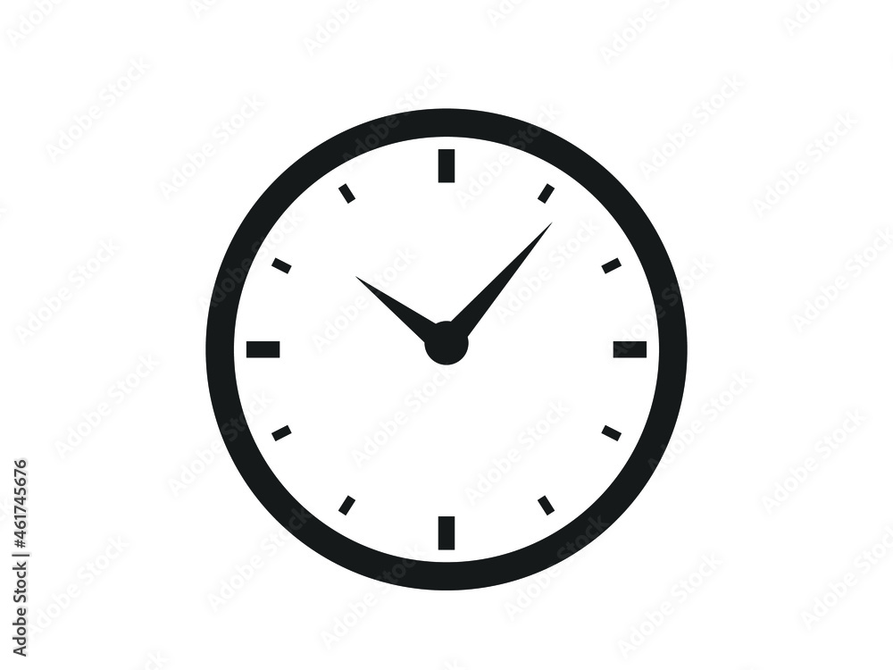 Clock icon. Simple clock illustration. Clock icon. Simple clock illustration.