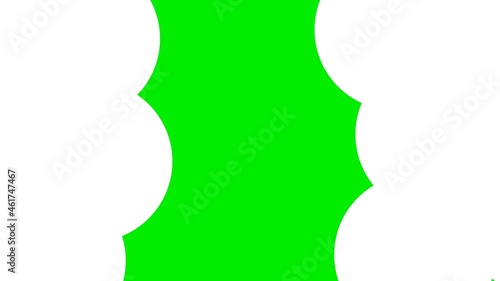 Green schreen effect white photo