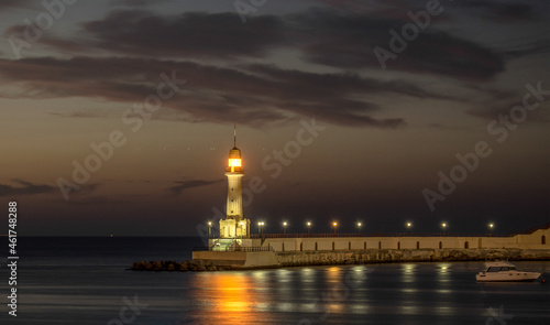 Night day at montazah Alexandria Egypt