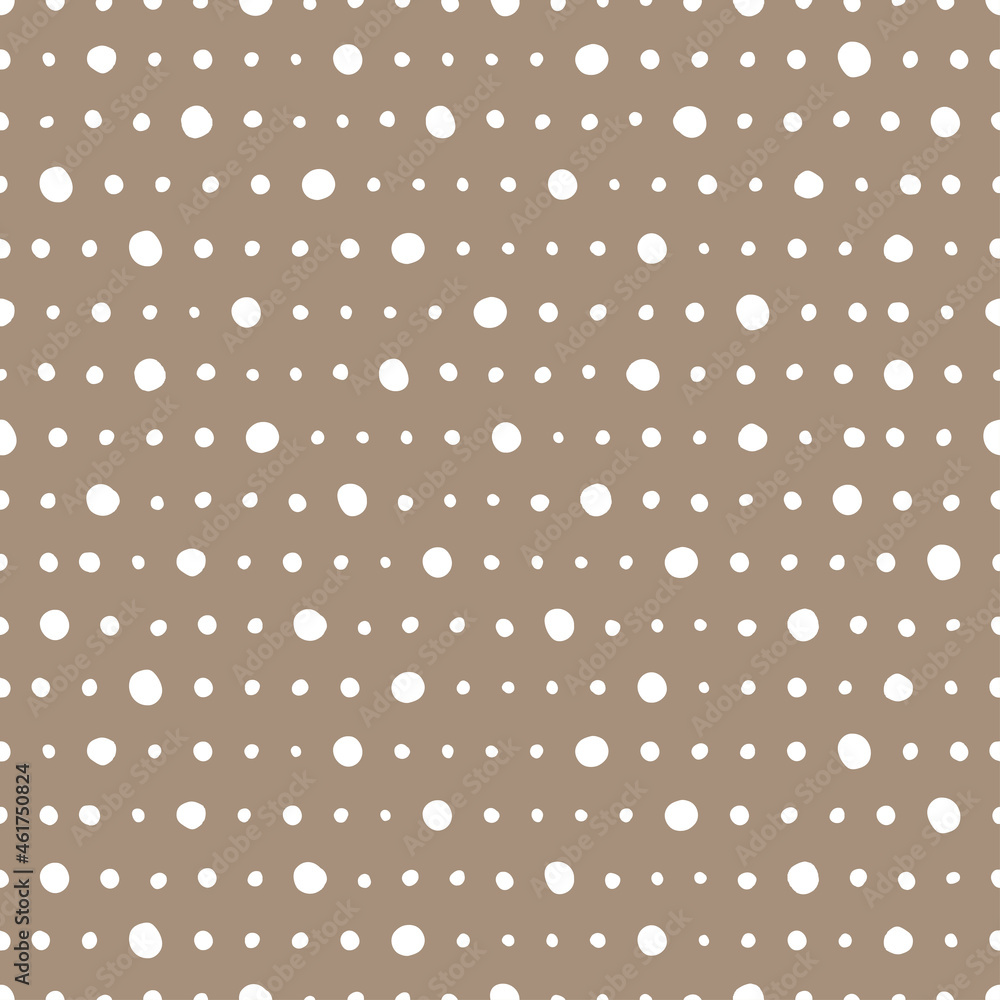 Grey seamless pattern with white dots.
