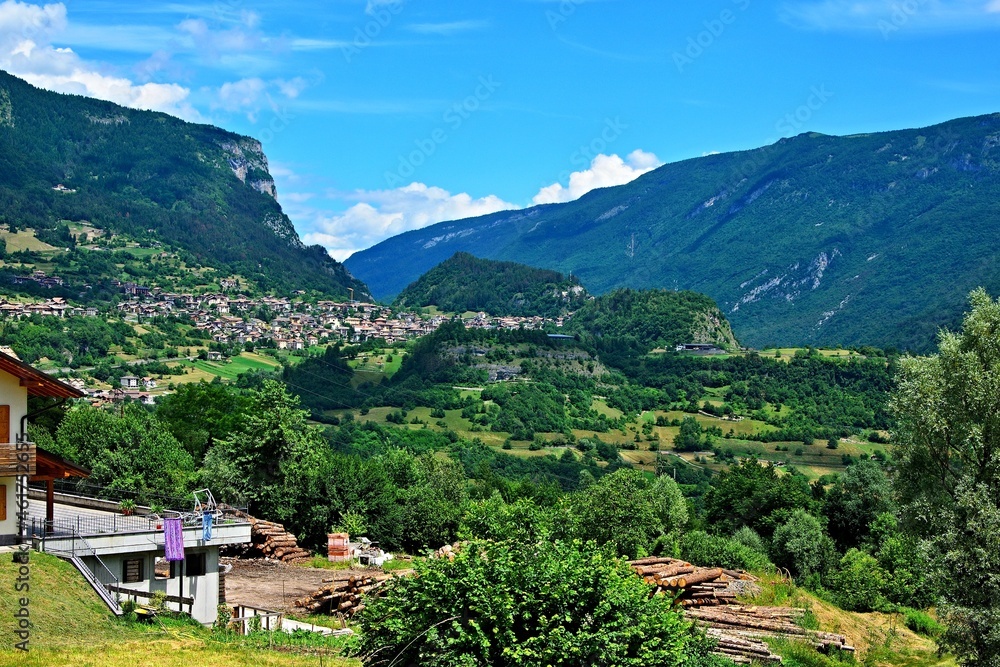 Italy-a view on the San Lorenzo Dorsino