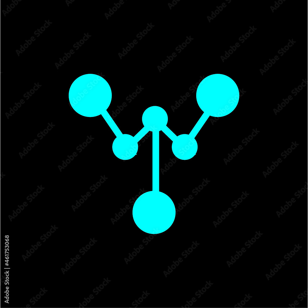 Y initial science technology logo vector image Y initial science technology logo vector image
