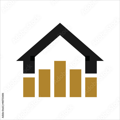 Home Logo Template. Modern Real Estate Company Logo Design Vector