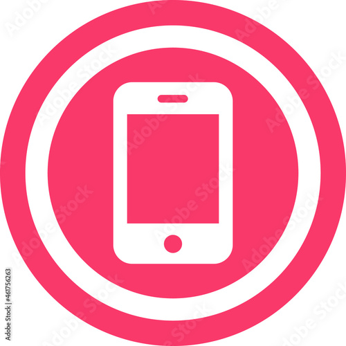 Mobile Phone Vector icon that can easily modify or edit