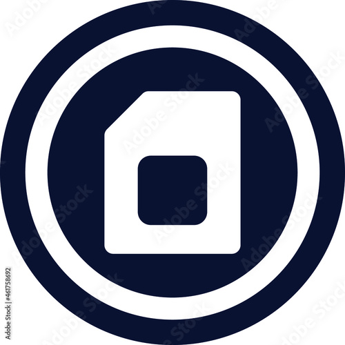 Sim Card Vector icon that can easily modify or edit

