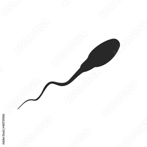 Sperm, Egg Cell Template. Sperm Bank Medical Logo. Sperm Logo Vector Icon