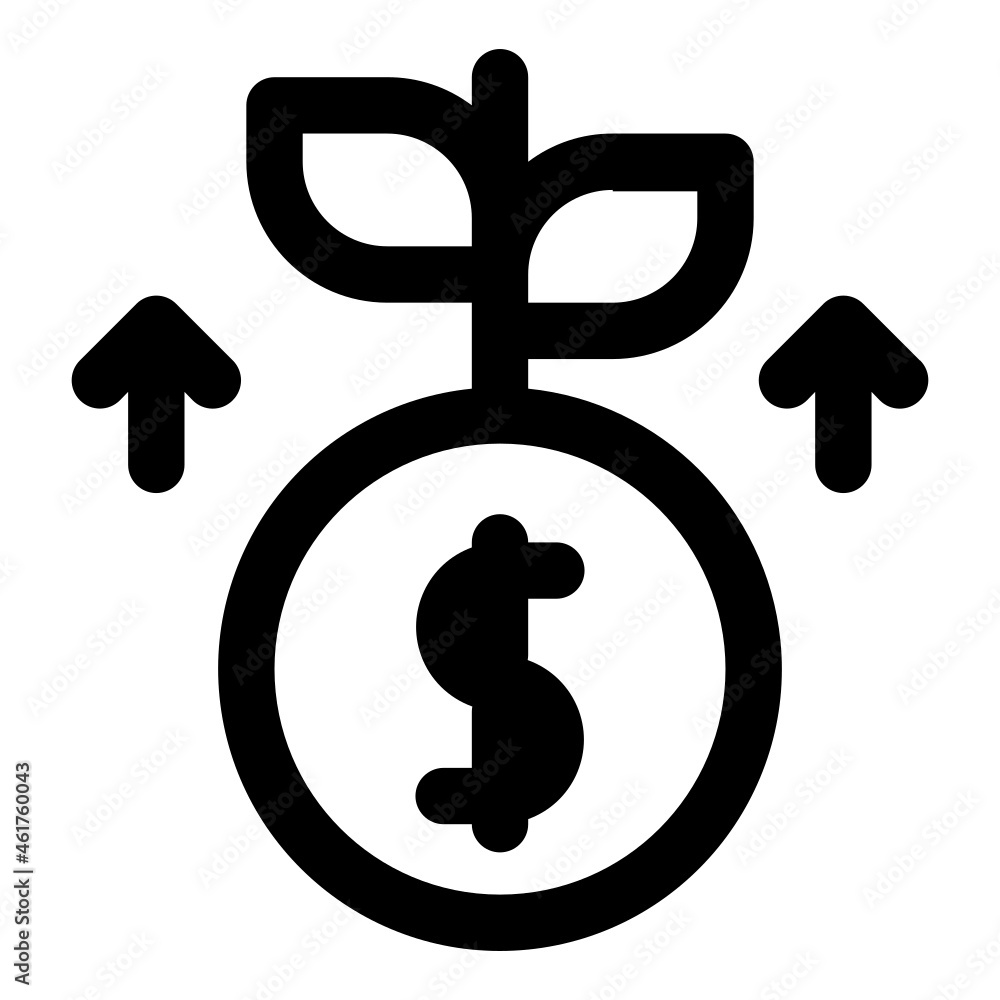 Investment plant icon Investment plant icon