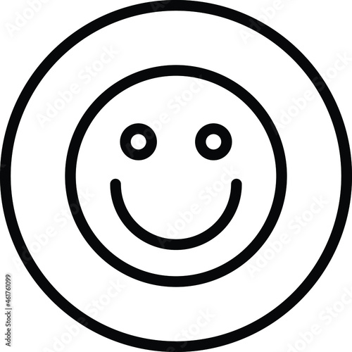 Smile Vector icon that can easily modify or edit