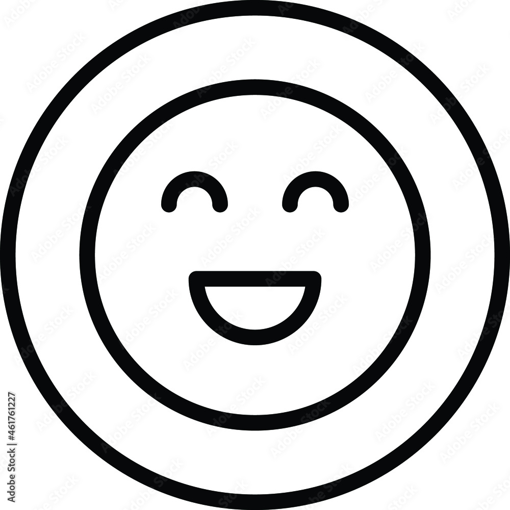 Smile Vector icon that can easily modify or edit

