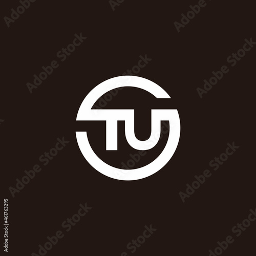 Foto initial letters TU logo vector design