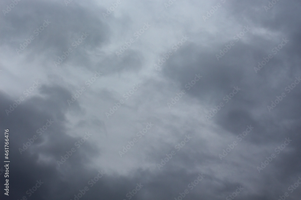 black and gray clouds in the sky. Rainy autumn day black and gray clouds in the sky. Rainy autumn day
