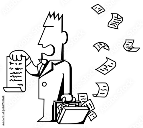 Lawyer Cartoon, Papers