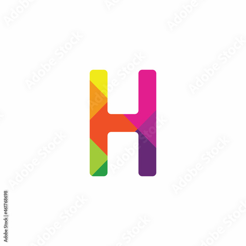 H Letter Colorful logo vector design. typography symbol icon graphic. digital geometric logotype emblem for Company and business Free Download H Letter Colorful logo vector design. typography symbol icon graphic. digital geometric logotype emblem for Company and business - GFXLoad