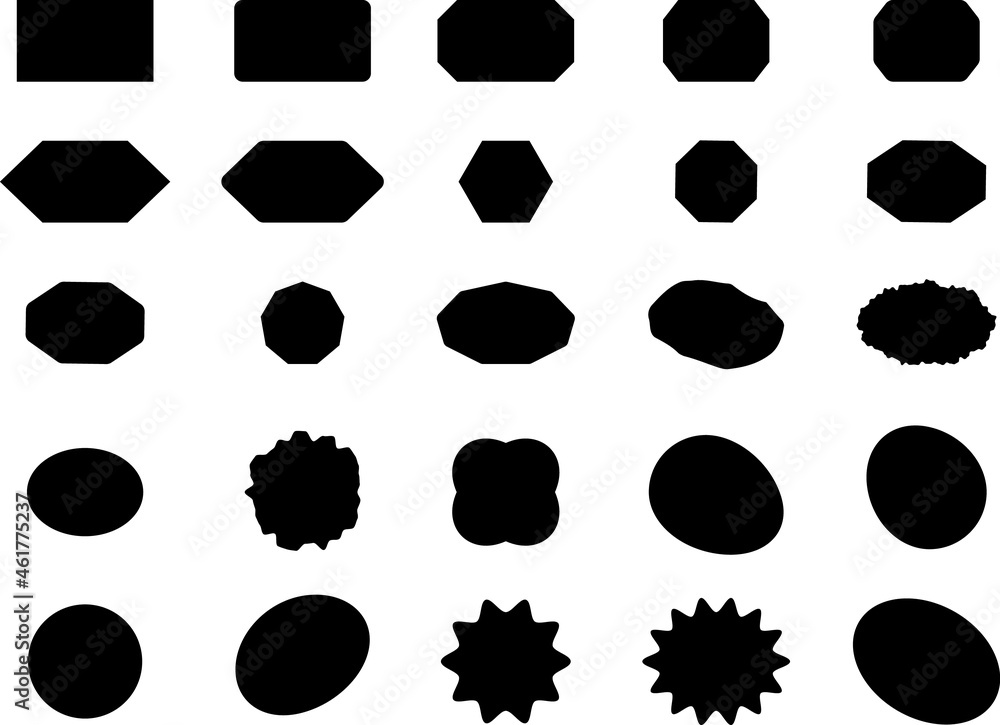set of black and white icons set of black and white icons