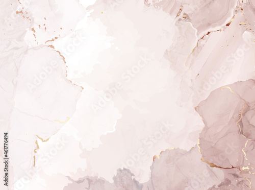 Beige quartz geode vector design watercolor frame