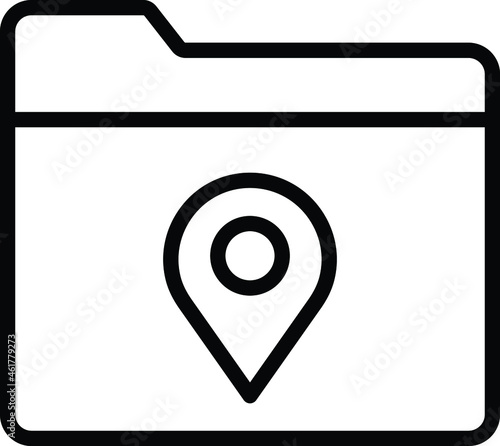 Folder location Isolated Vector icon which can easily modify or edit

