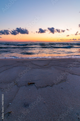 sunset on the beach