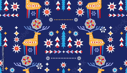 Christmas deer pattern 4