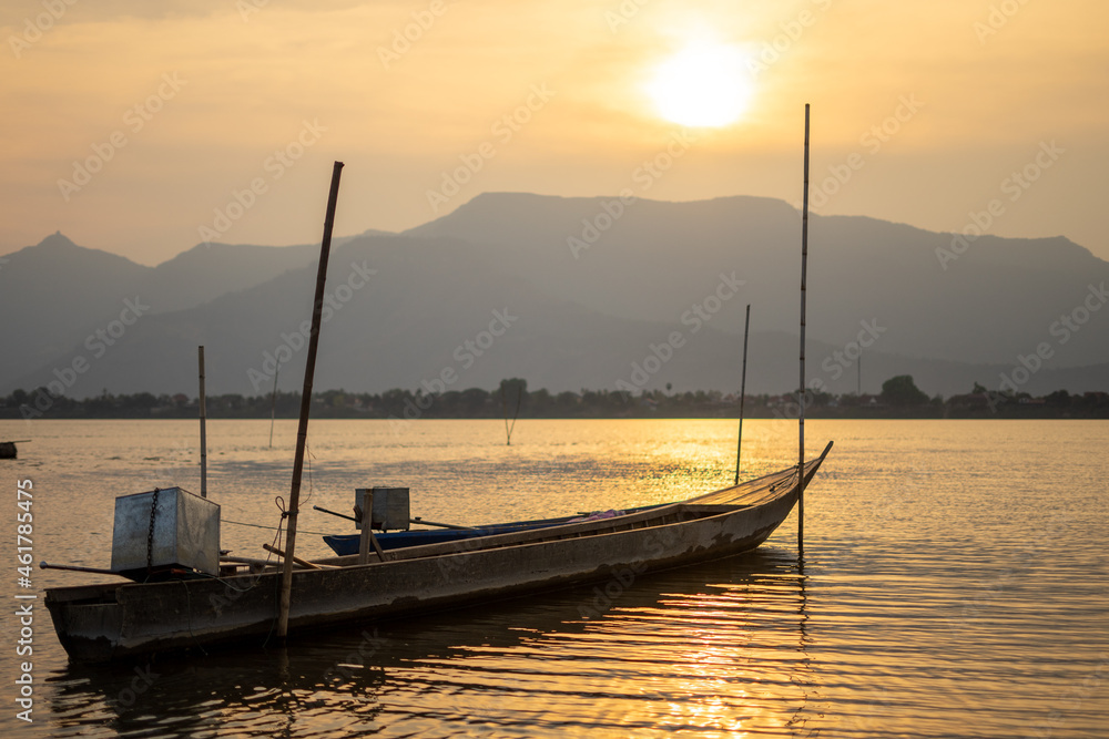 Fototapeta premium Sunset View Mekong River 