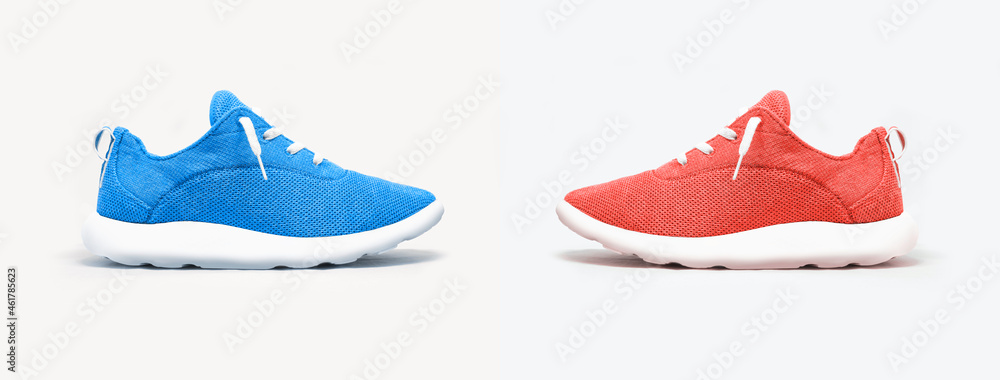 pair of shoes on white pair of shoes on white