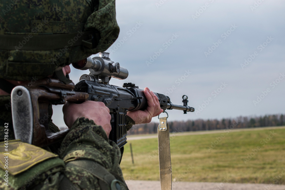 soldier with rifle soldier with rifle