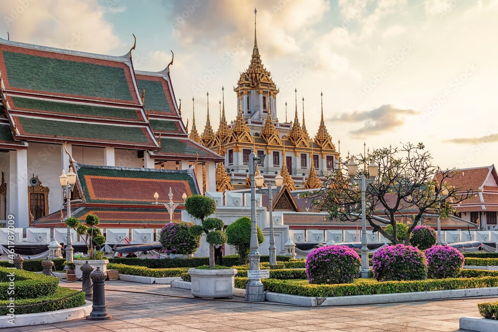Iron Temple in Bangkok city, Thailand
