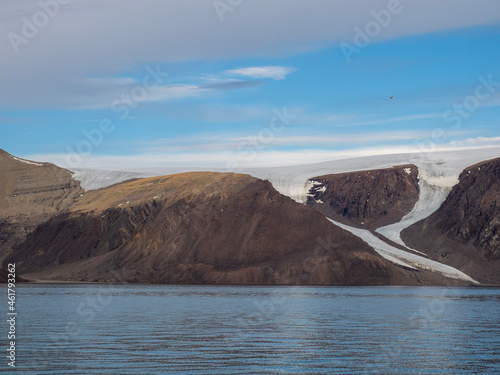 Wallpaper Mural photo of mountain, glacier, sea ice, ocean and icebergs in the canadian arctic Torontodigital.ca