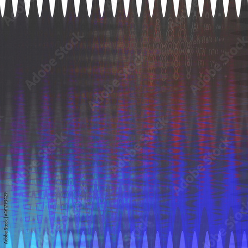 Abstract wavy glitch art background image.