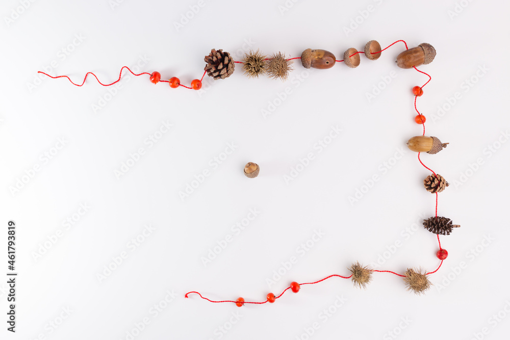 Crafts on the theme of autumn from natural material Crafts on the theme of autumn from natural material