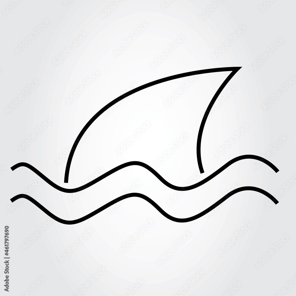 Shark icon isolated on gray background. Trendy shark icon in flat style. Shark icon template for app, ui and logo, vector illustration, eps 10 Shark icon isolated on gray background. Trendy shark icon in flat style. Shark icon template for app, ui and logo, vector illustration, eps 10