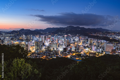 Wallpaper Mural 서울 명동 도심 야경 Torontodigital.ca